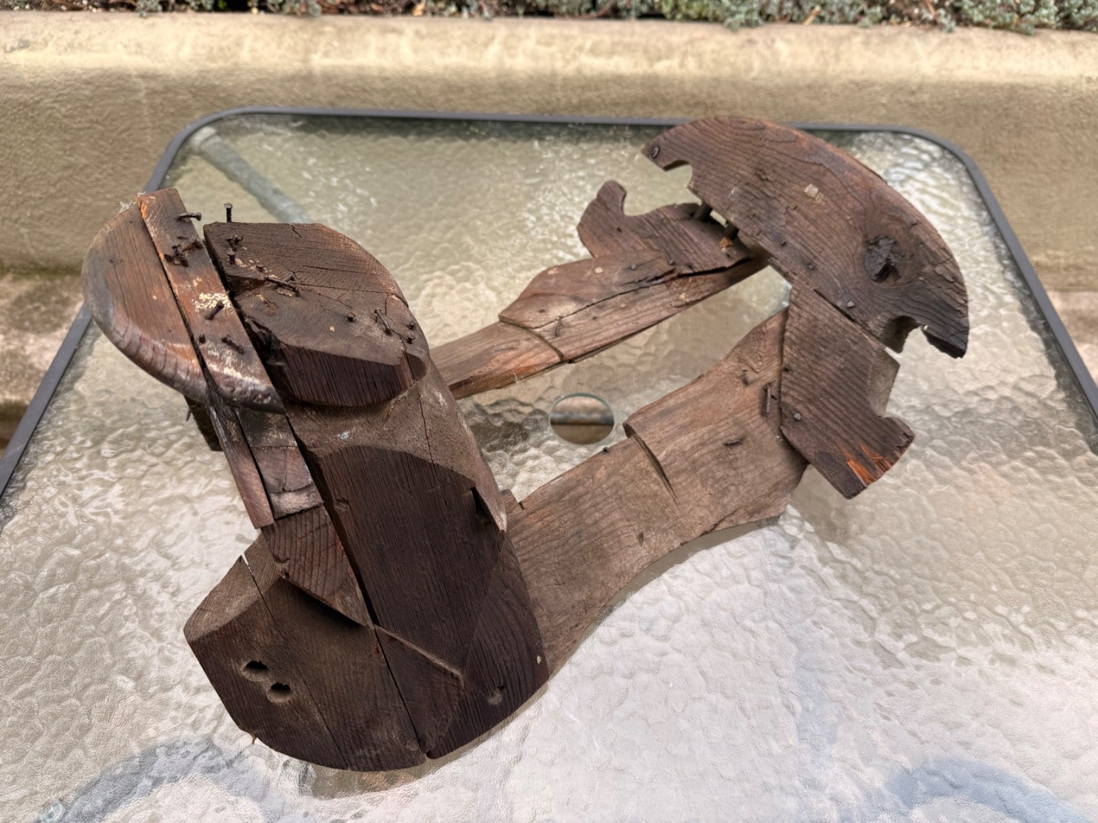 Old Antique Primitive Hand Carved Wooden Saddle Western Americana