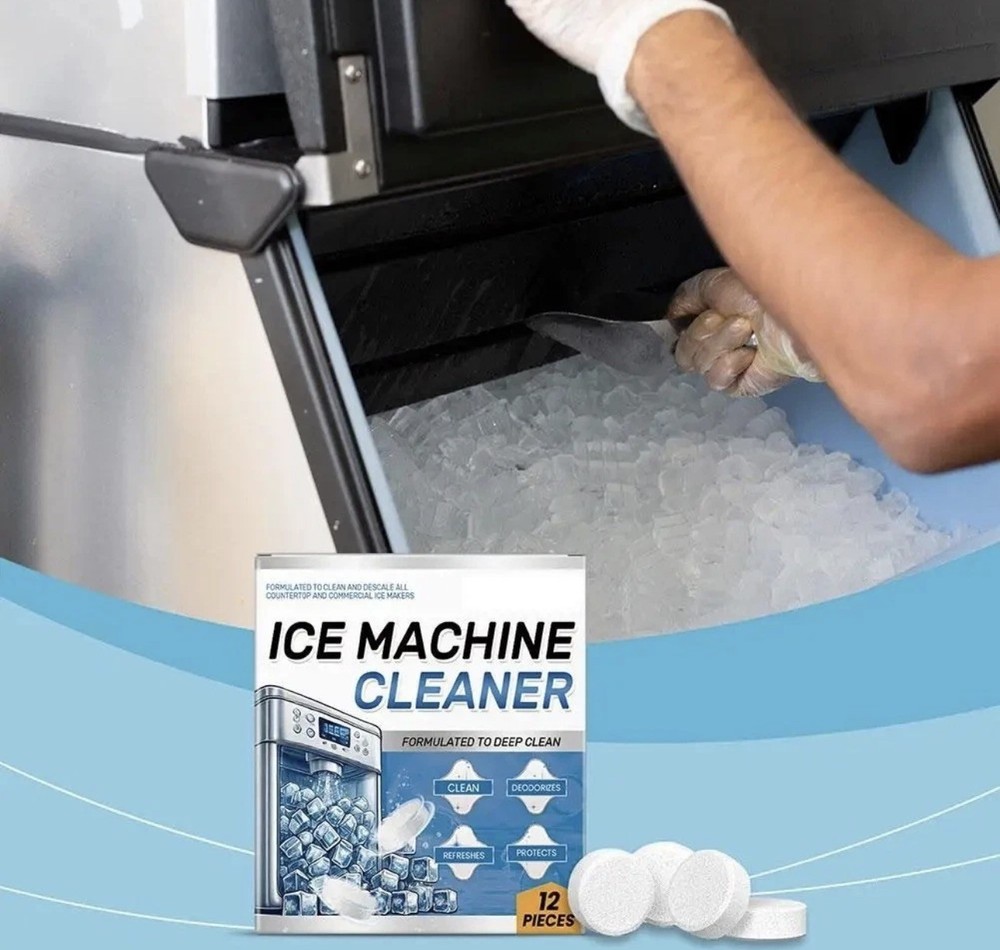 Ice Machine Cleaner Tablets 12 Pack Ice Maker Descaler Deodorizer Universal