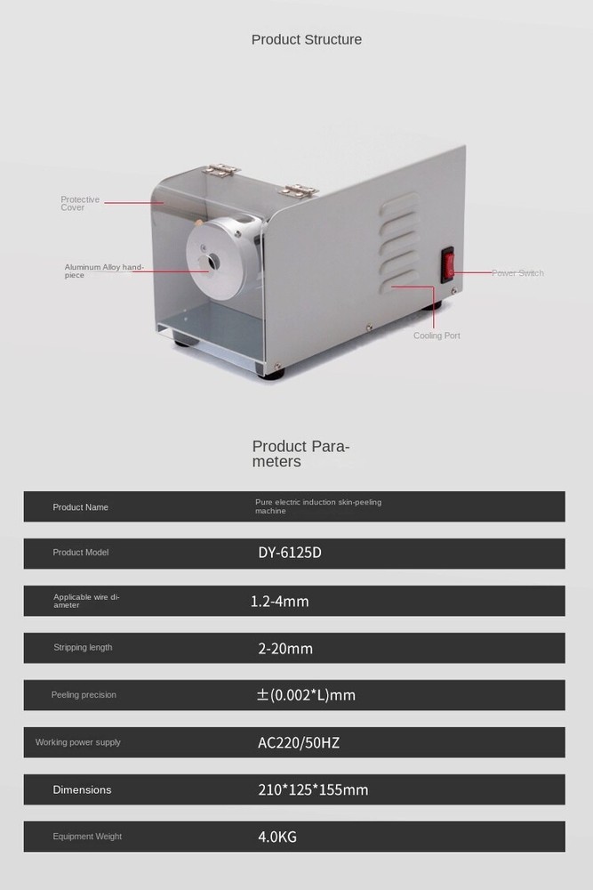 Electric Automatic Wire Stripping Cable Peeling Machine Wire CuttingStripper
