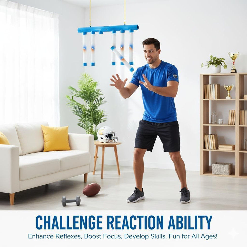 Upgrade Reflex Drop Sticks Challenge Game, Falling Sticks Reaction Training Tool
