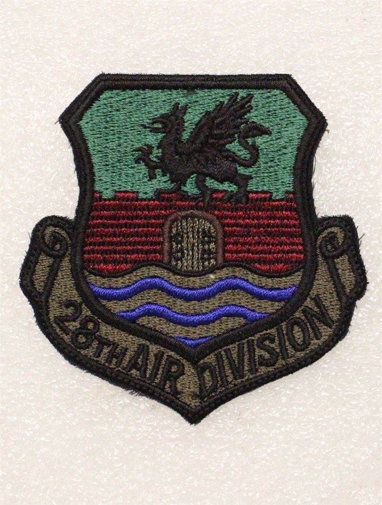 USAF Air Force Patch: 28th Air Division - subdued