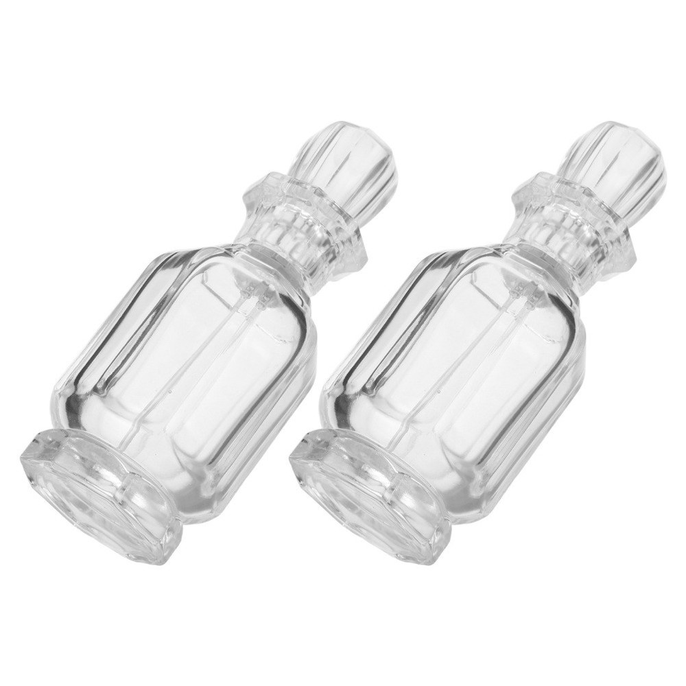 2 Pcs Reusable Perfume Bottle Refillable Glass Container Fine Mist Atomizer