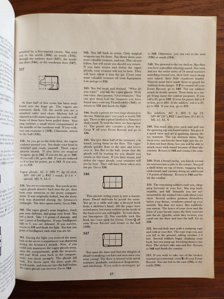 XS2 Thunderdelve Mountain module adventure D&D TSR Basic Dungeons Dragons BECMI