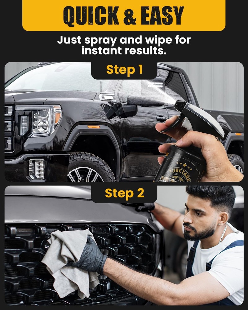 Toretark Ultimate Ceramic Coating&Plastic Trim Restorer with Crystal Coating