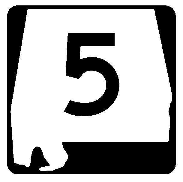 Alabama State Route 5 Sticker Decal