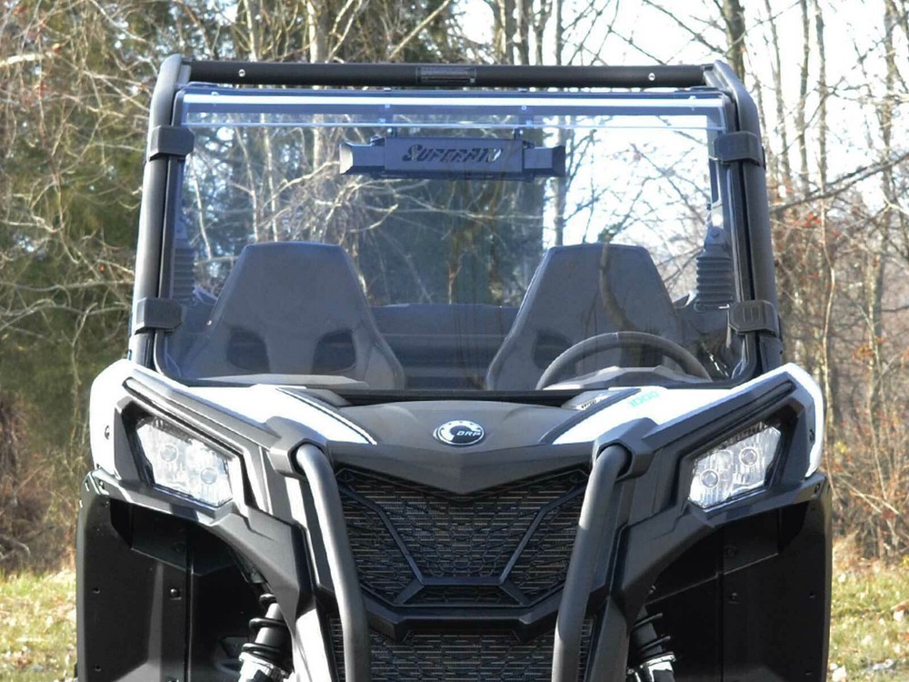 SuperATV Can-Am Maverick Trail Scratch Resistant Full Windshield (2018+)
