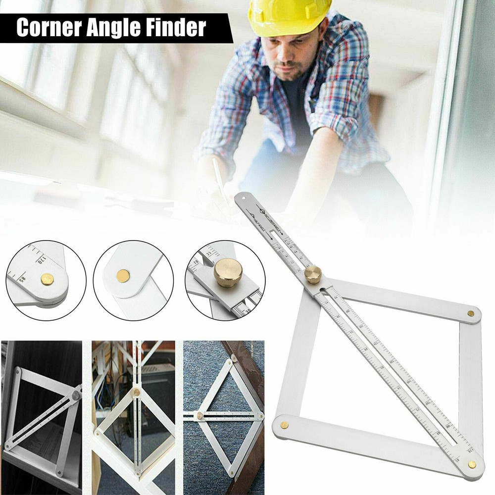 Protractor Square Corner Angle Finder Ceiling ArtifactTool AluminumAlloy Ruler ʒ