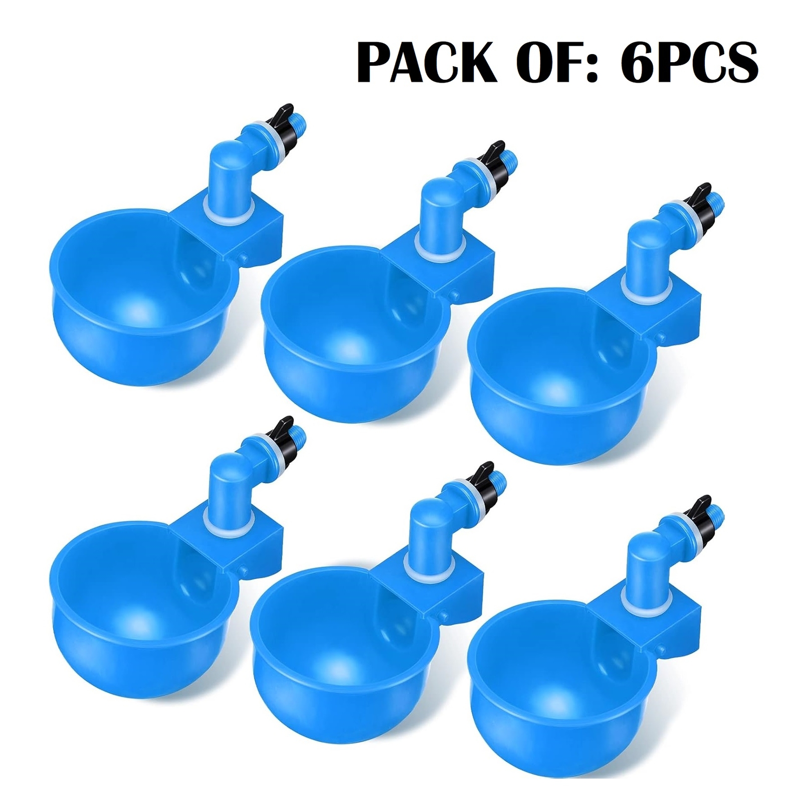 12Pcs Automatic Water Cups Poultry Drinker Waterer Chicken Duck Quail Drinking