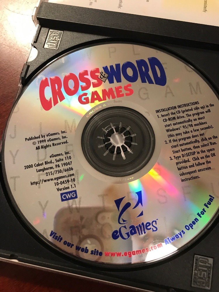 Cross & Word Games For A PC Over 300 Puzzles