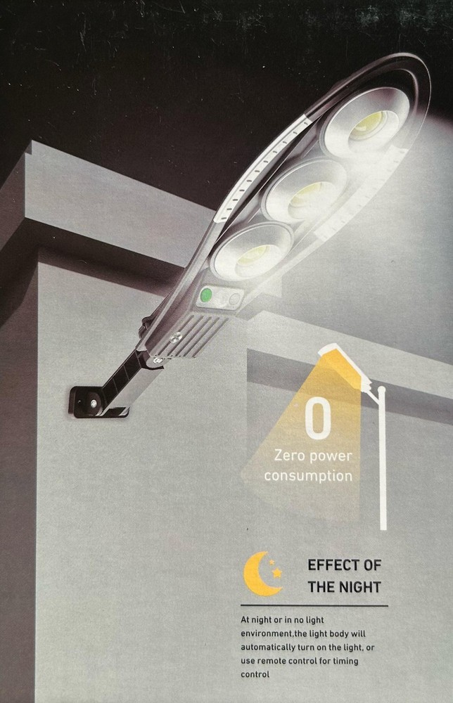 2 Piece 150W IP66 Solar LED Spotlight with Motion Sensor Remote Control CW982