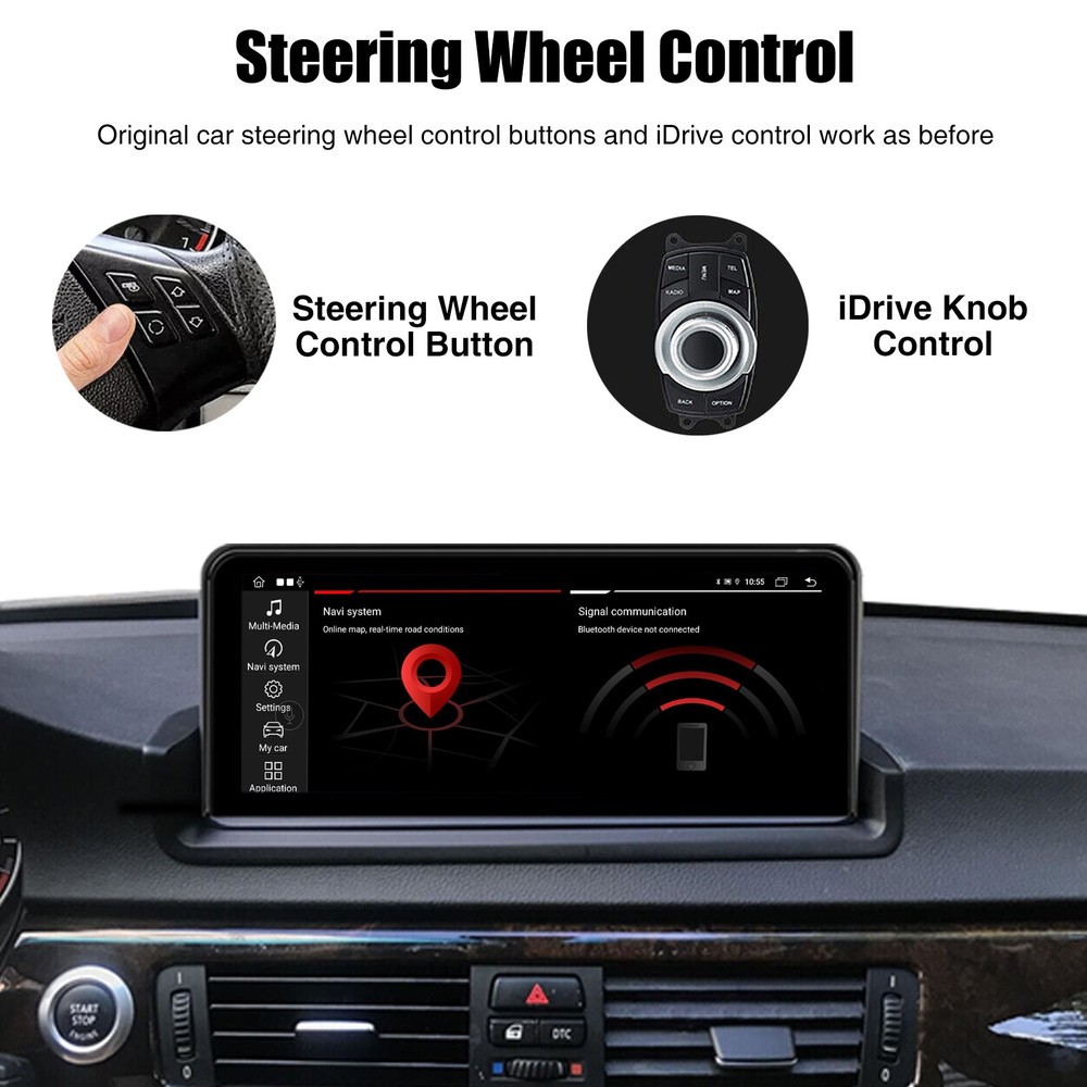 10.25" Linux Car Stereo Apple CarPlay For BMW 3 Series E90 E91 E92 E93 2006-2011