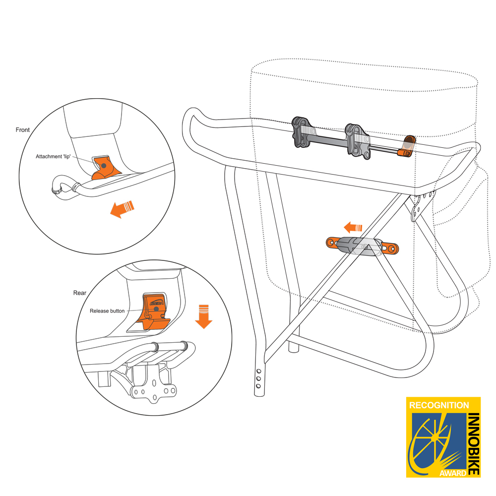 Ibera Bike Rear Rack Carrier Non-Disc Brake Mount Bike Cargo Pannier Rack 26-29"