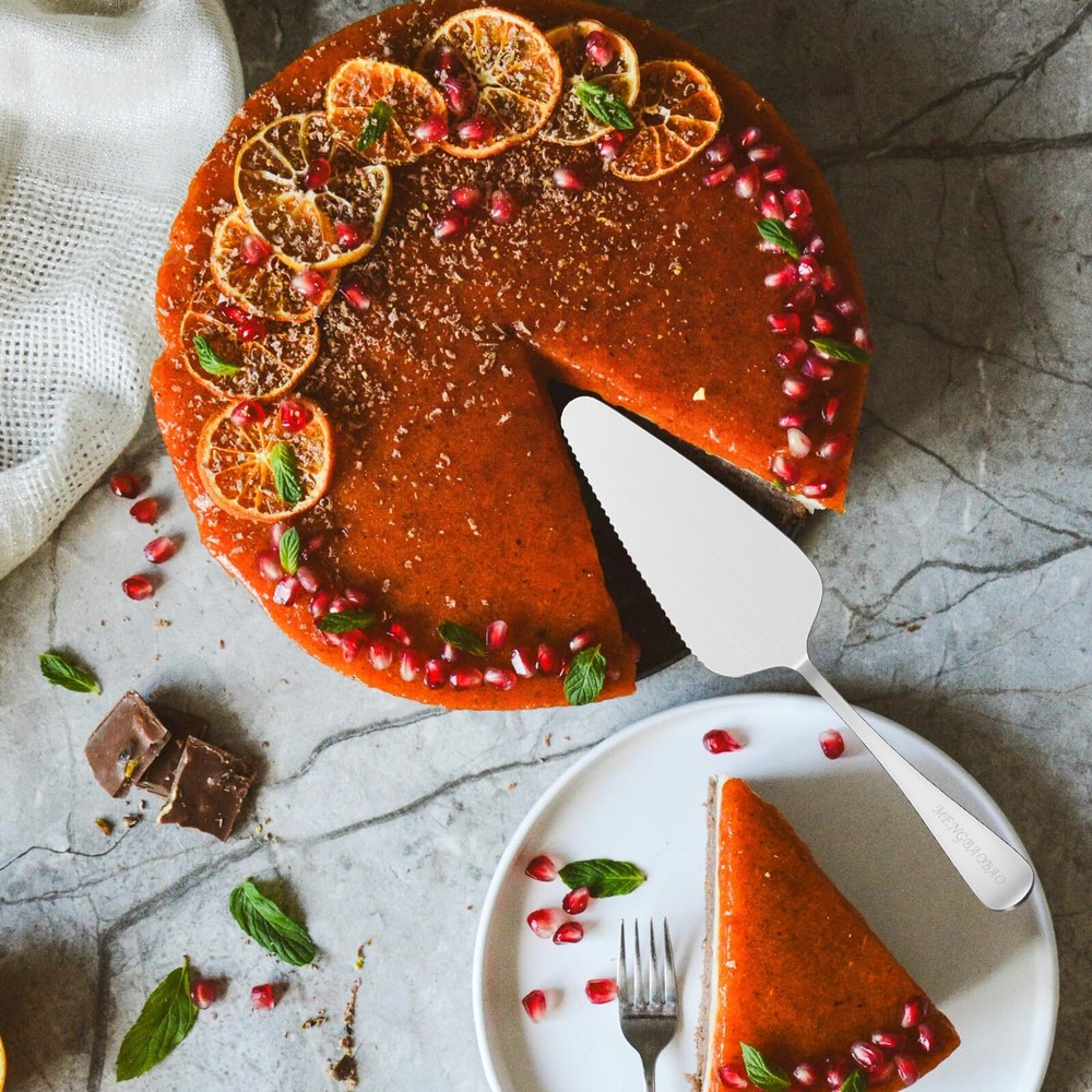 10 Pcs Cake Server Pie Holder Transfer Triangular Spade Spatula for Pizza