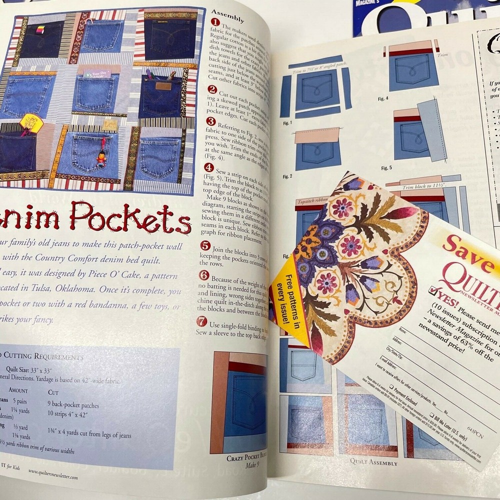 Quick and Easy Quilts for Kids Back Issues 2003 2004 23 Fun Projects W/ pattern