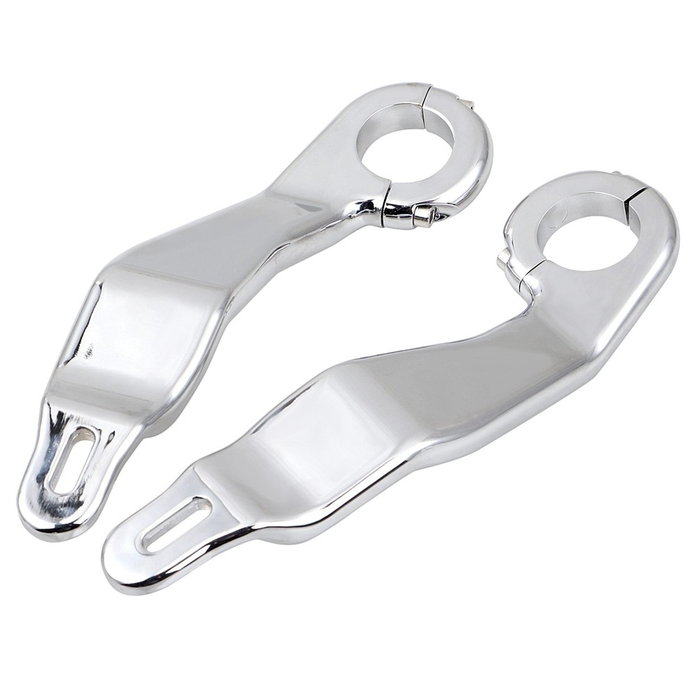 Left Right Front Chrome Fairing Support Bracket Mount Kit For Harley Road Glide