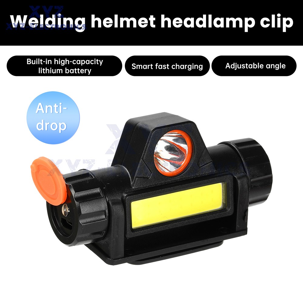 USB Rechargeable LED Headlamp Headlight Head Light Flashlight w/Mounting Bracket