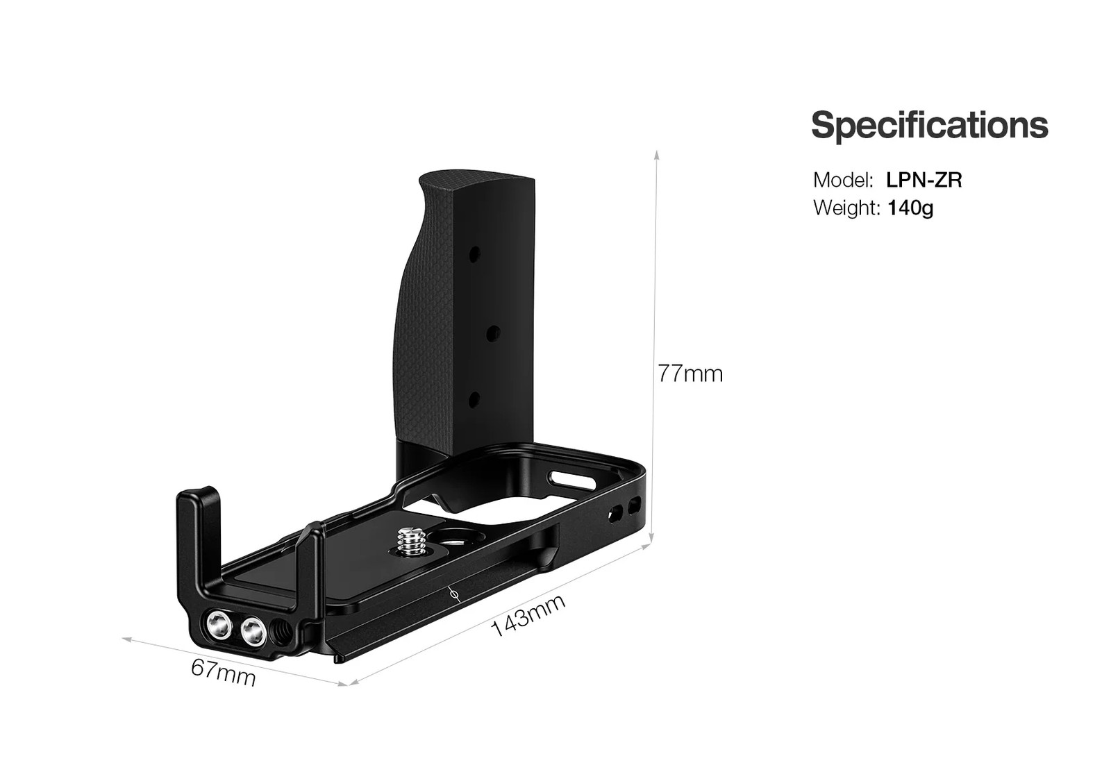 Leofoto LPN-ZR L Plate for Nikon ZR | Arca Compatible
