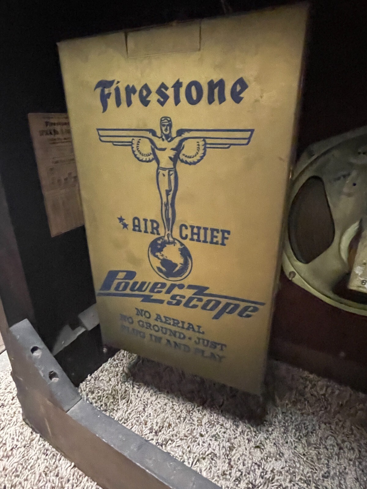 Firestone Air Chief PowerScope Radio Record Player Turn Table Superheterodyne