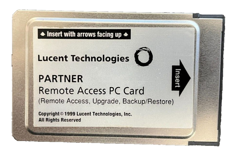 Lucent Partner Remote Access PC Card