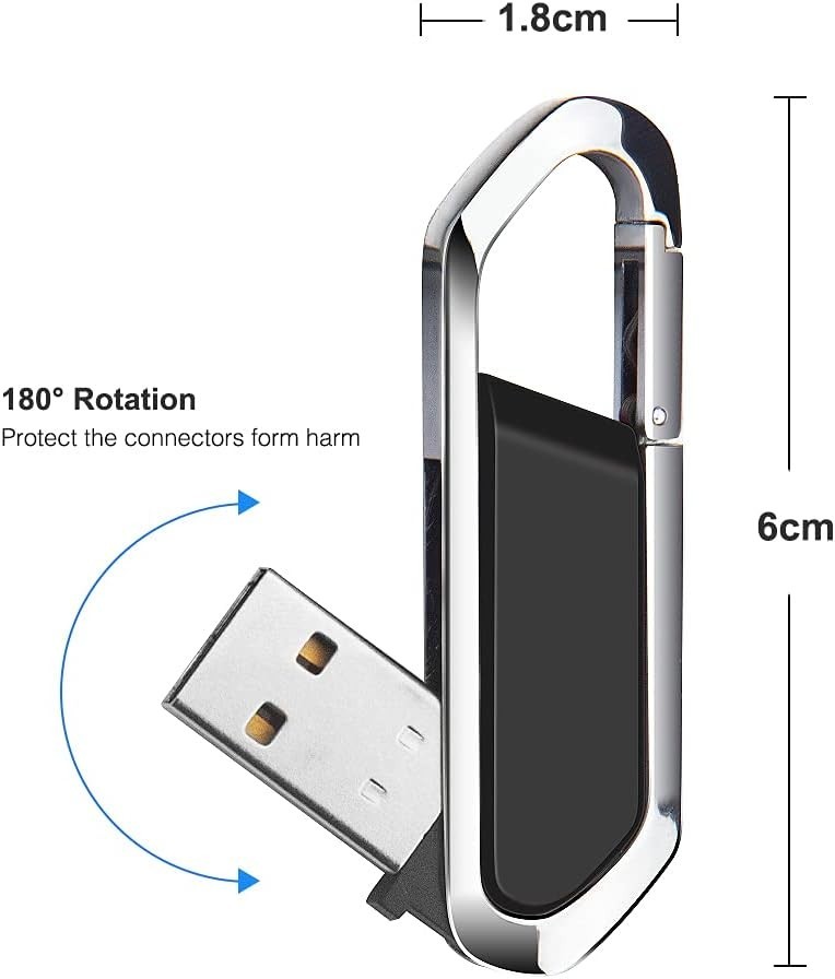 Lightweight 64GB USB Flash Drive - Keychain-Mounted for Ultimate Convenience