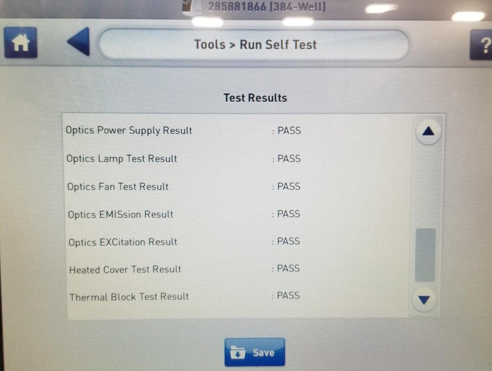 Thermo Applied Biosystems Quantstudio PCR 384-well Block 4453553 & Cover 4453555