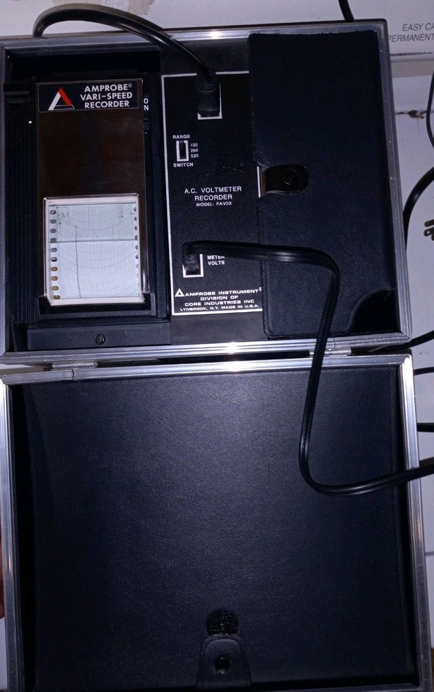 AMPROBE Model PAV-3X Vari-Speed AC Recorder Tested Working USED