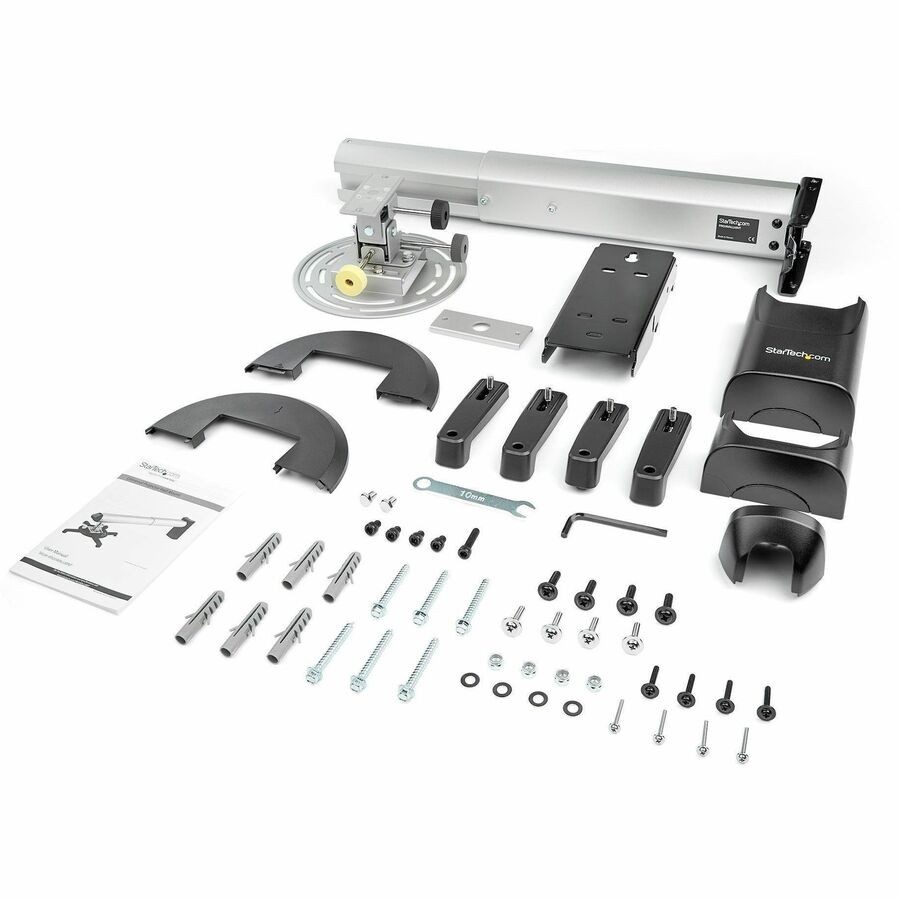 StarTech PROJWALLMNT Projector Wall Mount 16.5-27.7in Ext 33lb