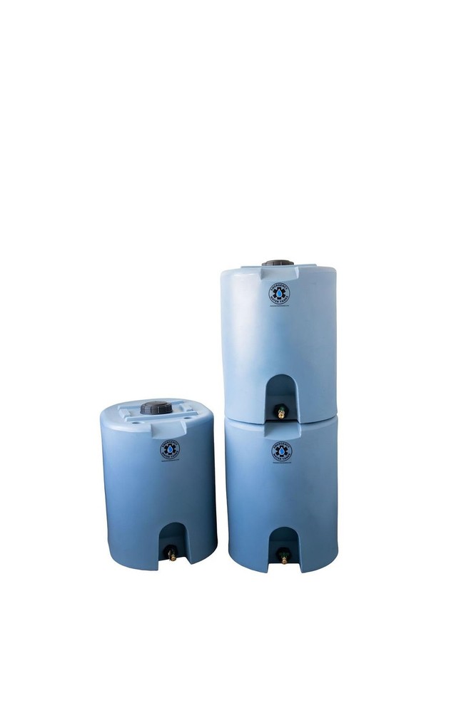 55 Gallon Stackable Emergency Water Storage Tank for Long-Term Drinking Water...