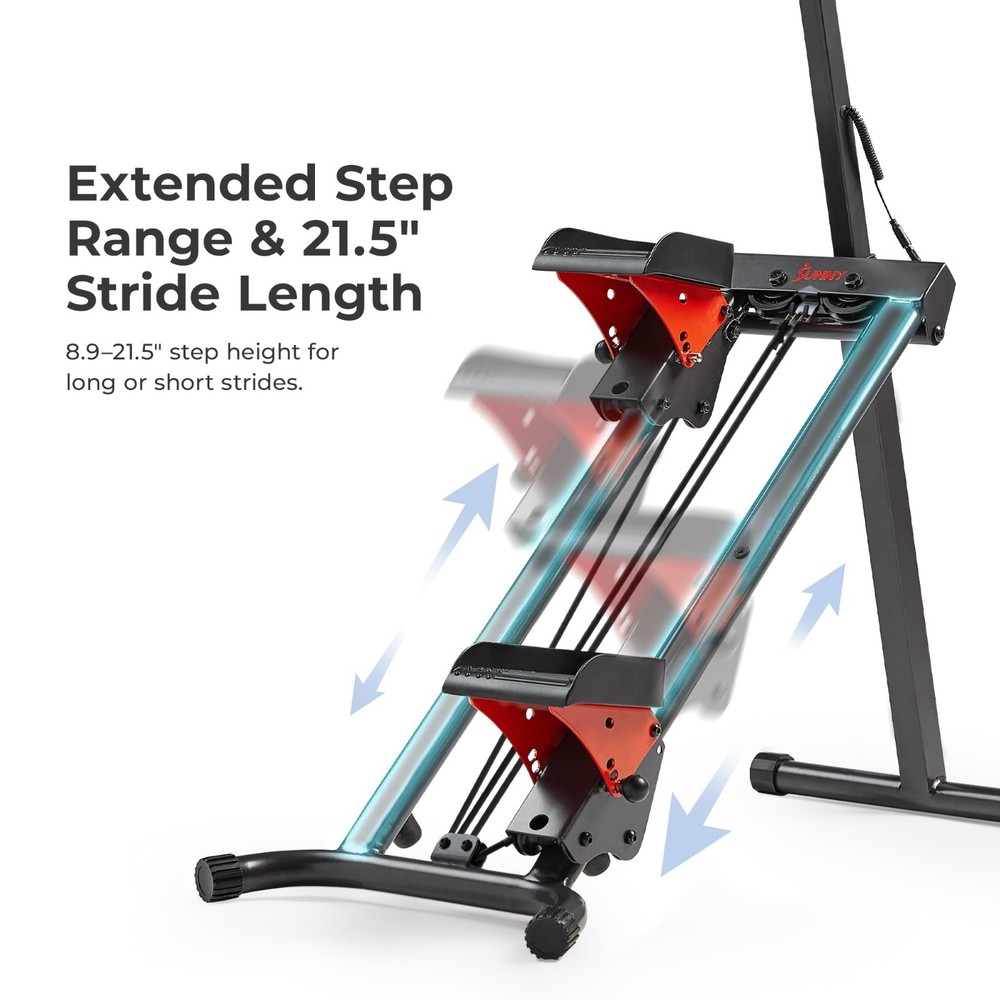 Smart Stair Stepper Climber Exercise Machine with Resistance Cords Vertical Step