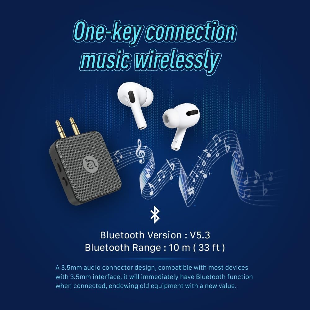 ADAM Elements EVE II Bluetooth Transmitter + Receiver Dual 3.5 mm Aux Switch Air