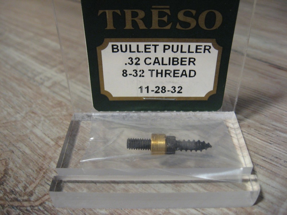 Treso Muzzleloader Black Powder .32 Cal Bullet Puller - 8-32 Threads - 11-28-32