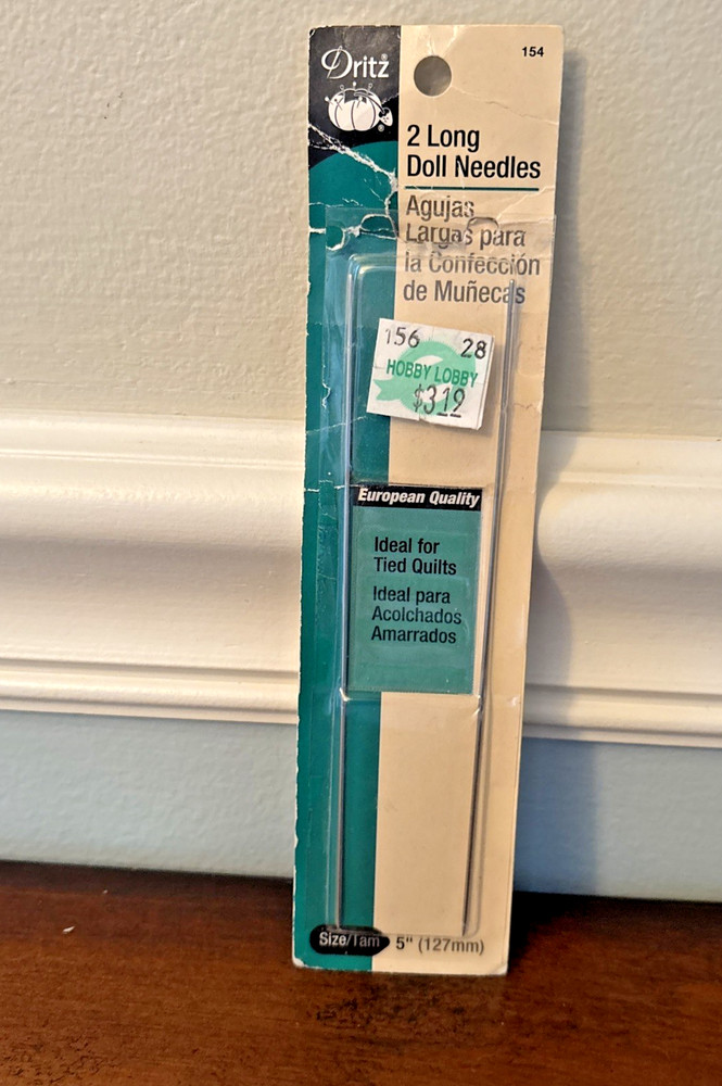Dritz 2 Long Doll Needles 5 Inches