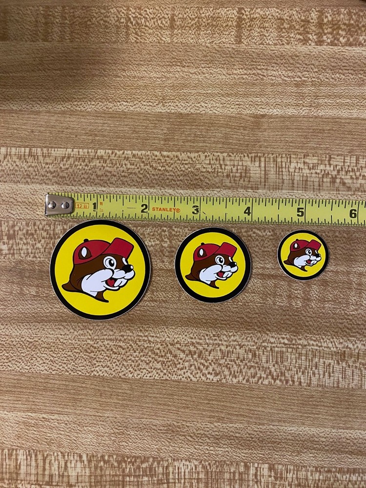 Buc-ee's Beaver Stickers 3 different Sizes