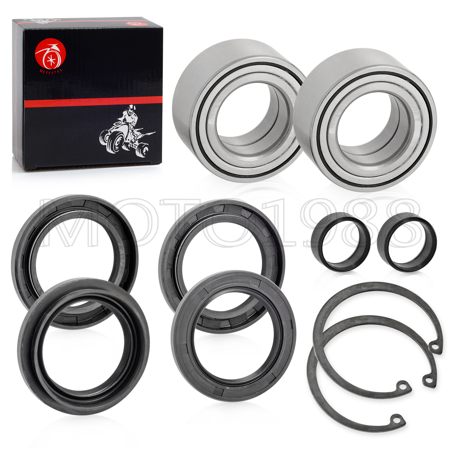 Heavy Duty Front Wheel Bearings Seals for Honda Foreman TRX400FW TRX450 ES S 4X4