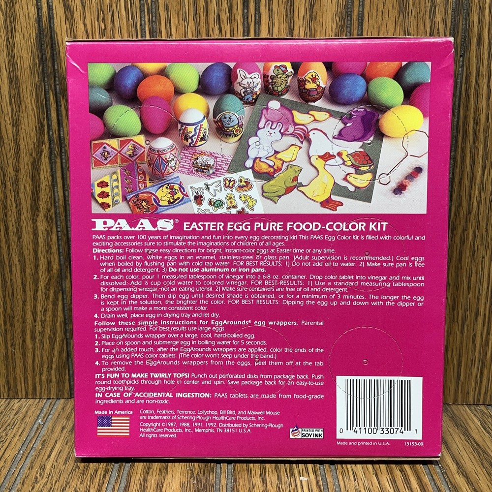 VTG PAAS CLASSIC EGG DECORATING KIT