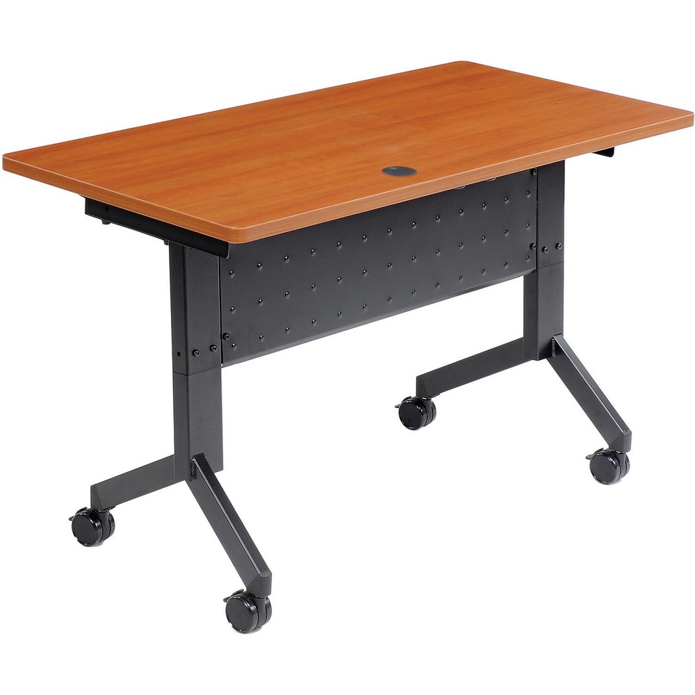 Global Industrial Flip-Top Training Table 48" x 24" Cherry