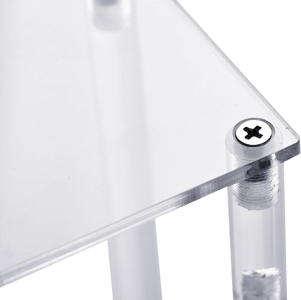 Ihomecooker 3 Steps Clear Acrylic Display Riser Cupcake Stand Display for Decora