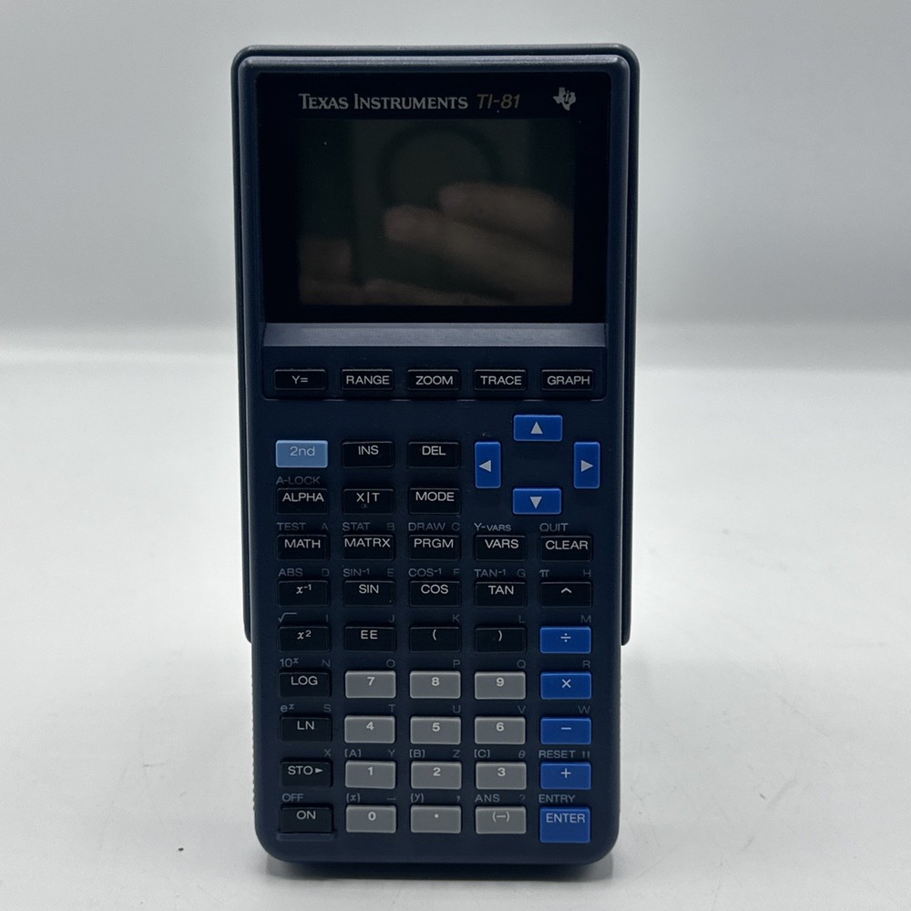 Texas Instruments TI-81 Graphing Calculator & Cover Tested Working