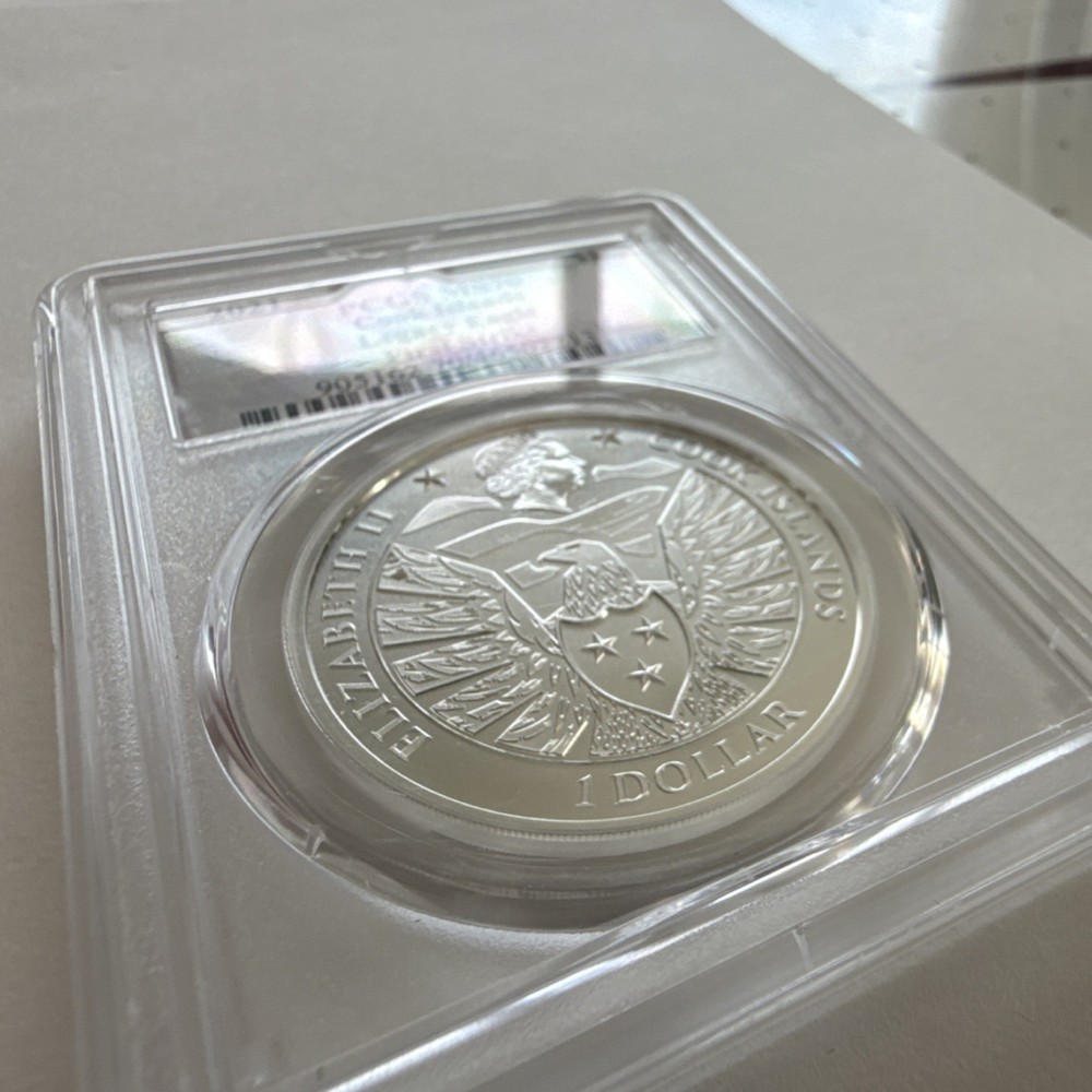 2021 Cook Islands Legacy Eagle Silver $1 PCGS MS70 First Strike