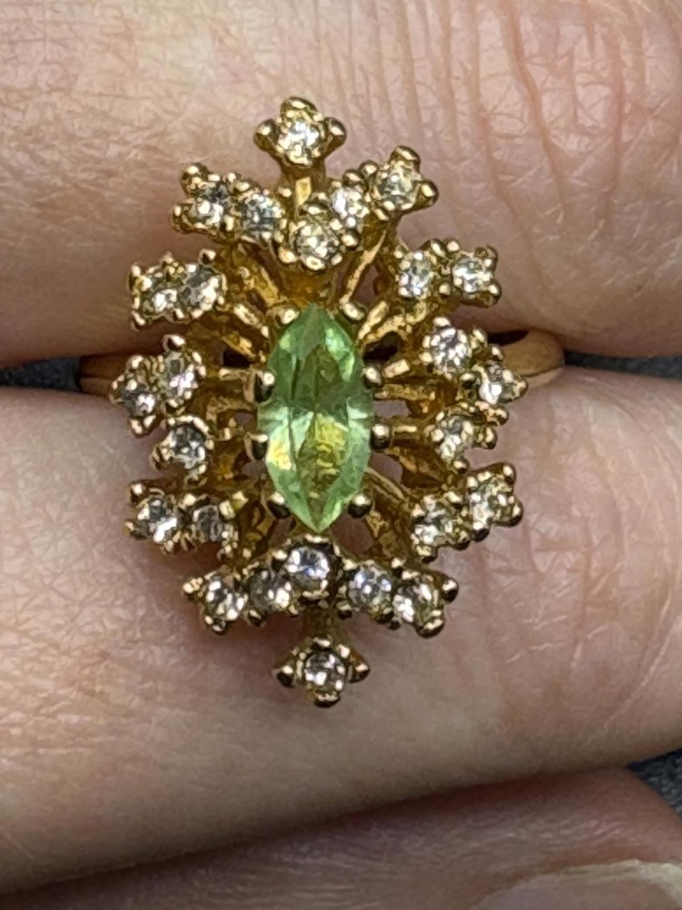 Vintage Starburst Cocktail Ring