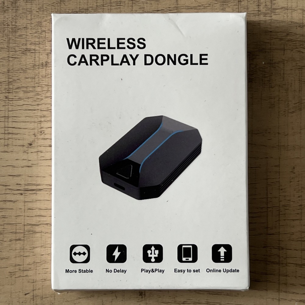 Wireless CarPlay Adapter for iPhone Convert Wired to Wireless Plug & Play Design