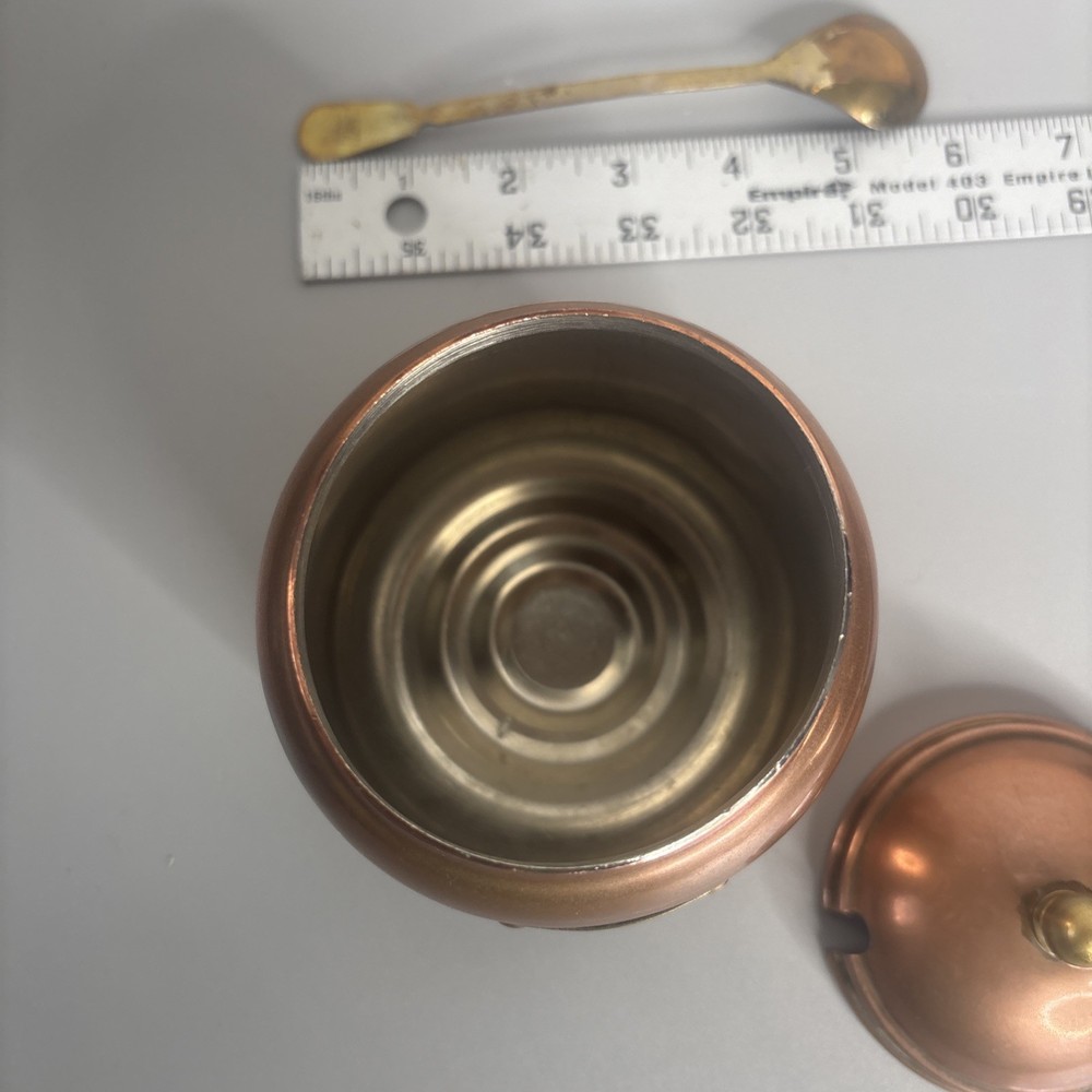 KOREAN Copper Jam Jar w/Brass Spoon
