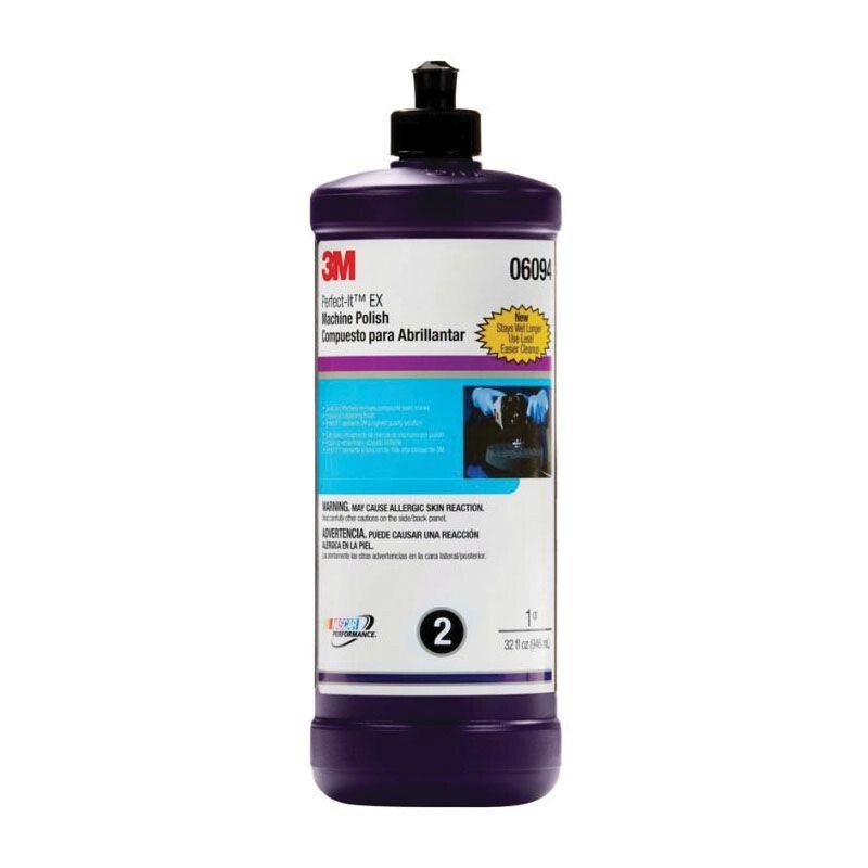 3M Perfect-It 06094 EX Machine Polish, Liquid, Gray, 1 Quart