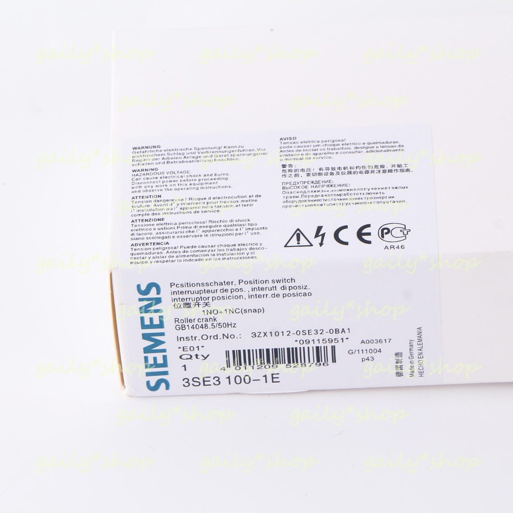 ONE SIEMENS 3SE3100-1E Limit Switch New