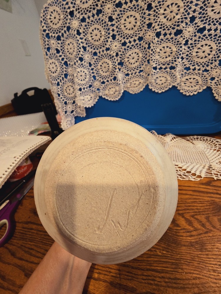 Signed Studio Art Pottery Pitcher 8" Beautiful!!