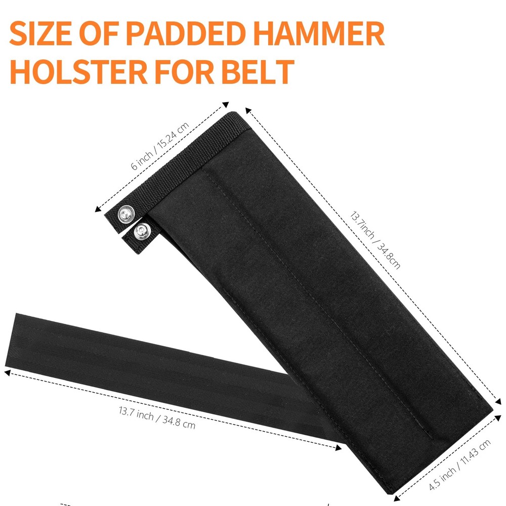 Padded Hammer Holster for Belt Replacement Diamondback BLACK