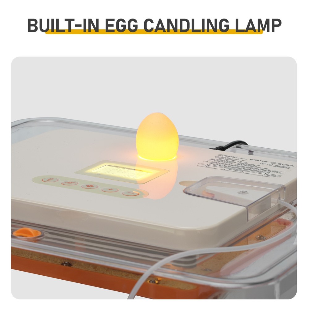 56 Egg Incubator with Automatic Egg Turning and Humidity Control 360° Viewing4R