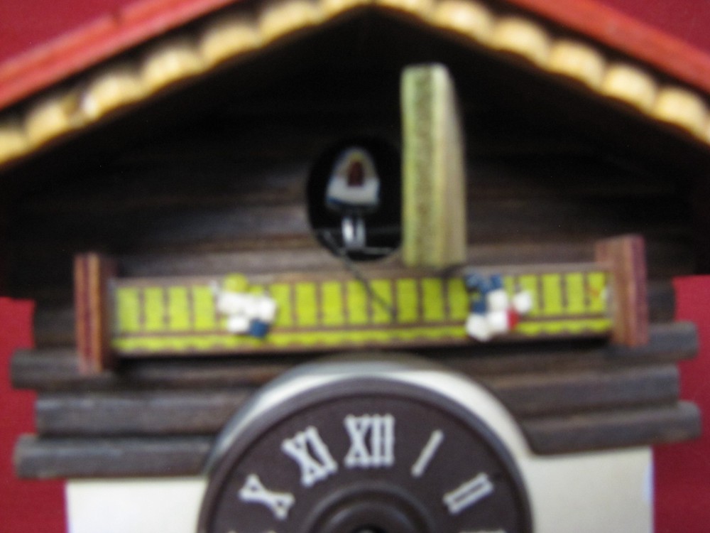 Vintage German Black Forest Merry Go Round Cuckoo Clock W/ Chains Untested