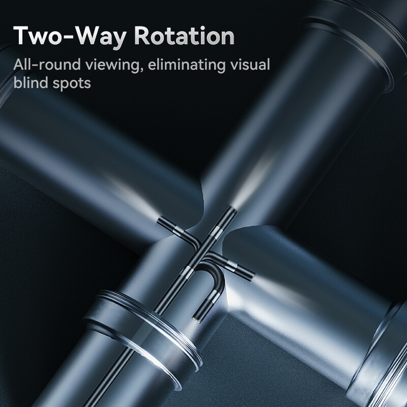 Two-Way Articulating Borescope Camera with Light Endoscope Inspection Camera USA