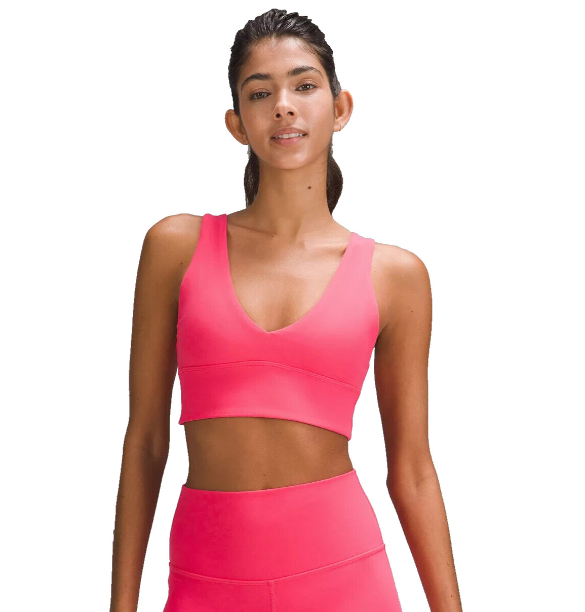 NEW! Size [12] lululemon Women's Align™ V-Neck Yoga/Gym Bra, C/D Cup, Lip Gloss